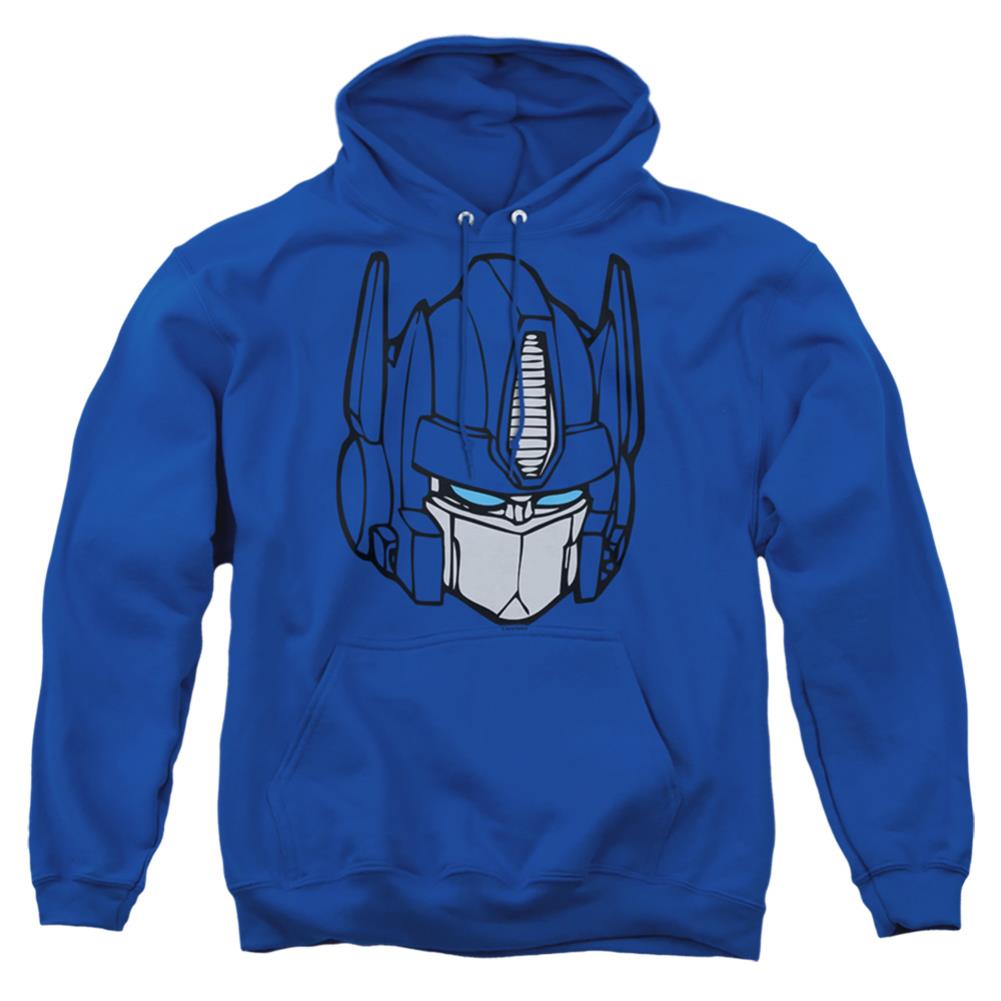 Transformers Optimus Head Men's Pull-Over 75 25 Poly Hoodie