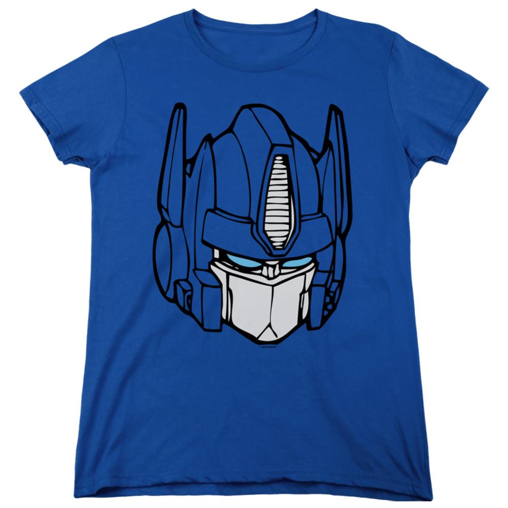 Transformers Optimus Head Women's 18/1 Cotton Short-Sleeve T-Shirt