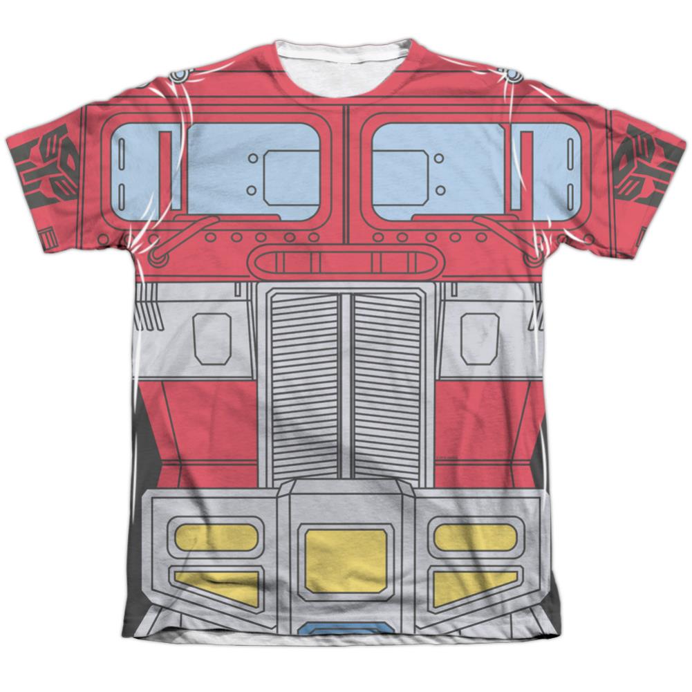 Transformers Optimus Prime Costume Men's Regular Fit Poly Cotton Short-Sleeve T-Shirt