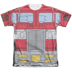 Transformers Optimus Prime Costume Men's Regular Fit Poly Cotton Short-Sleeve T-Shirt
