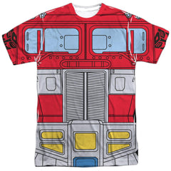 Transformers Optimus Prime Costume Men's Regular Fit Polyester Short-Sleeve T-Shirt