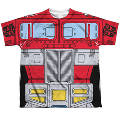 Transformers Optimus Prime Costume Youth Regular Fit Poly Short-Sleeve T-Shirt