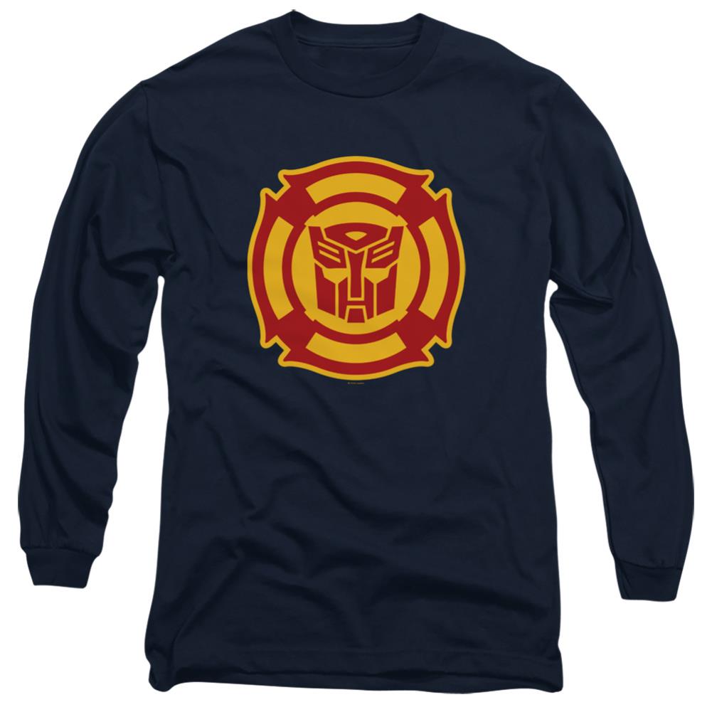 Transformers Rescue Bots Logo Men's 18/1 Cotton Long-Sleeve T-Shirt