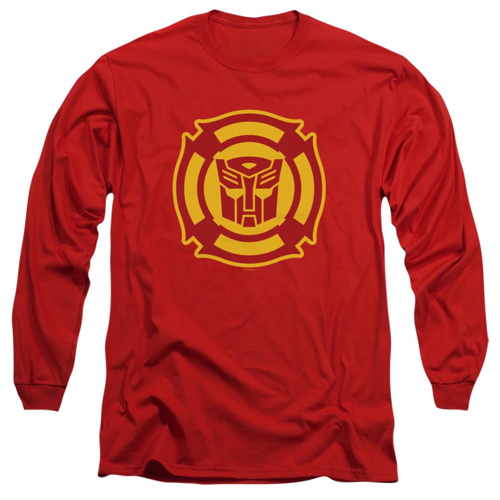 Transformers Rescue Bots Logo Men's 18/1 Cotton Long-Sleeve T-Shirt