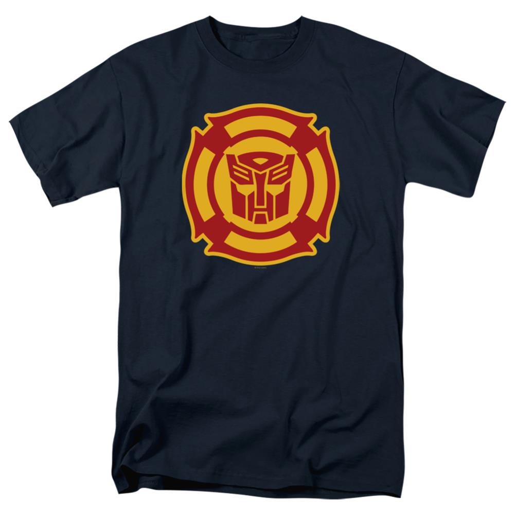 Transformers Rescue Bots Logo Men's 18/1 Cotton Short-Sleeve T-Shirt