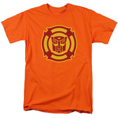 Transformers Rescue Bots Logo Men's 18/1 Cotton Short-Sleeve T-Shirt