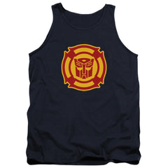Transformers Rescue Bots Logo Men's 18/1 Cotton Tank Top