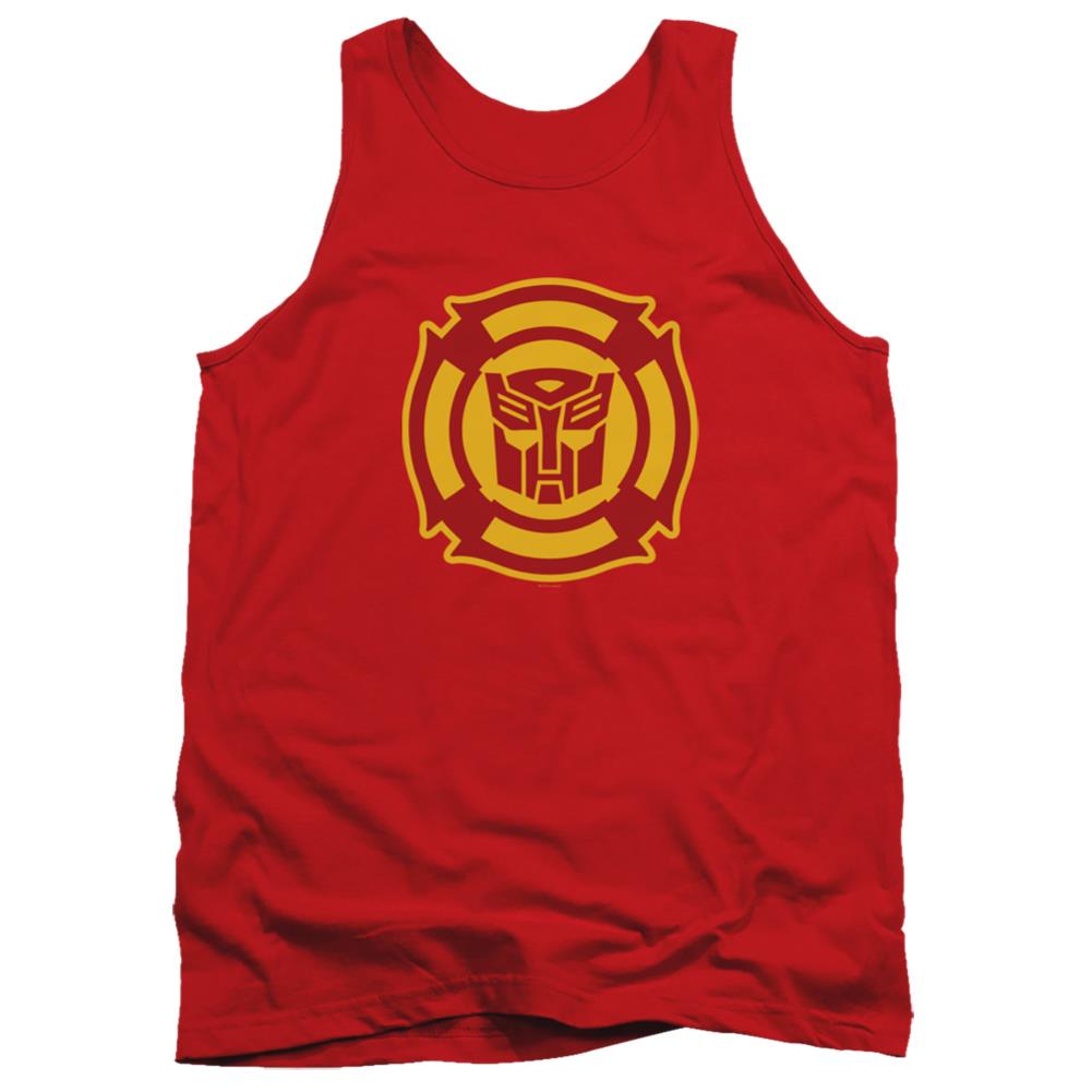 Transformers Rescue Bots Logo Men's 18/1 Cotton Tank Top