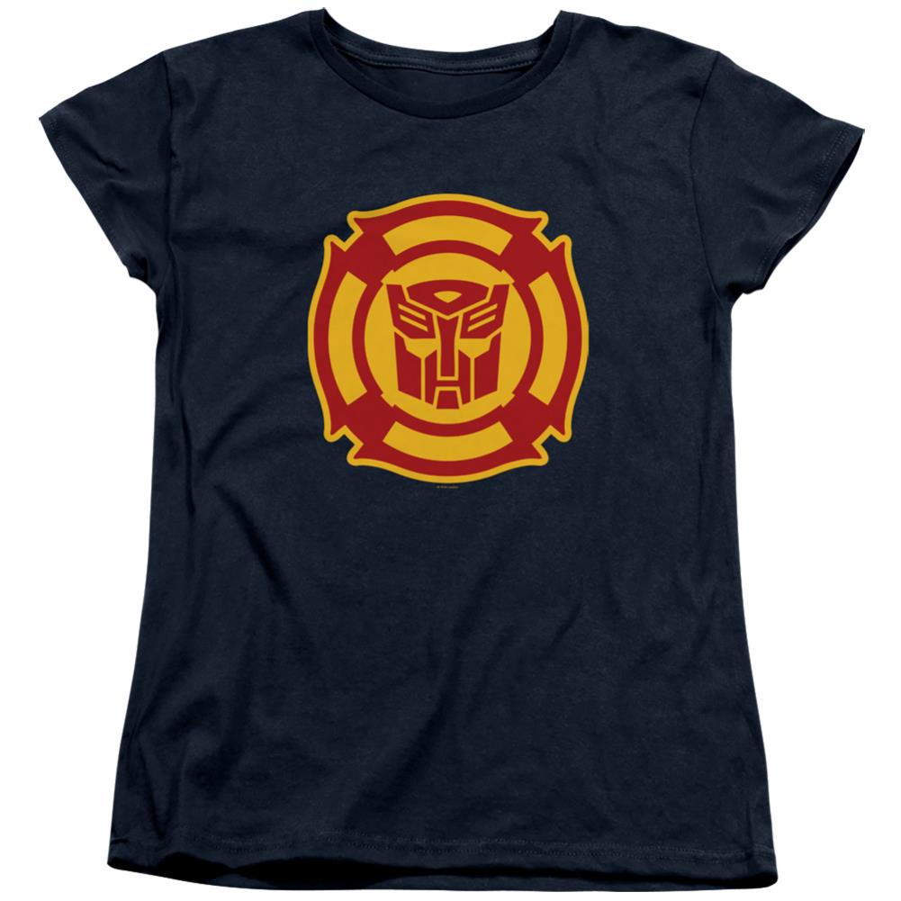 Transformers Rescue Bots Logo Women's 18/1 Cotton Short-Sleeve T-Shirt