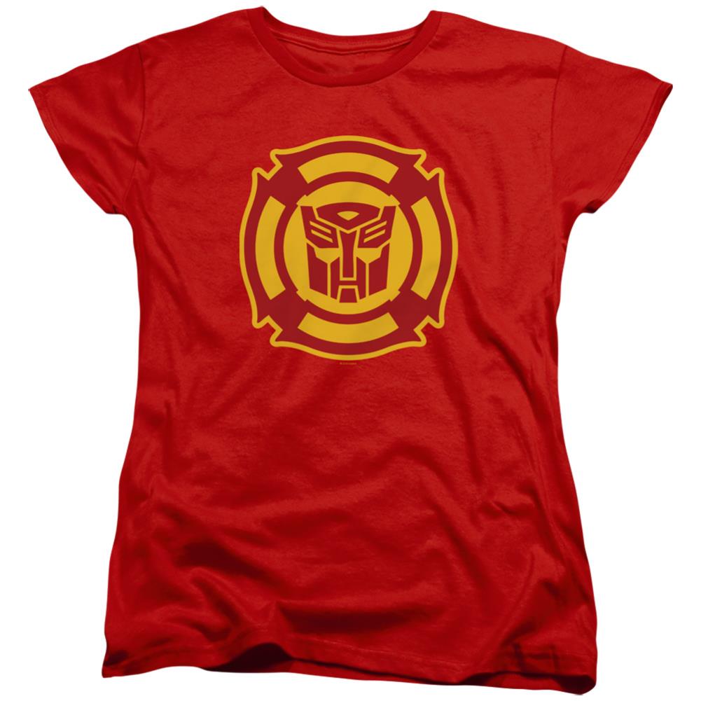 Transformers Rescue Bots Logo Women's 18/1 Cotton Short-Sleeve T-Shirt