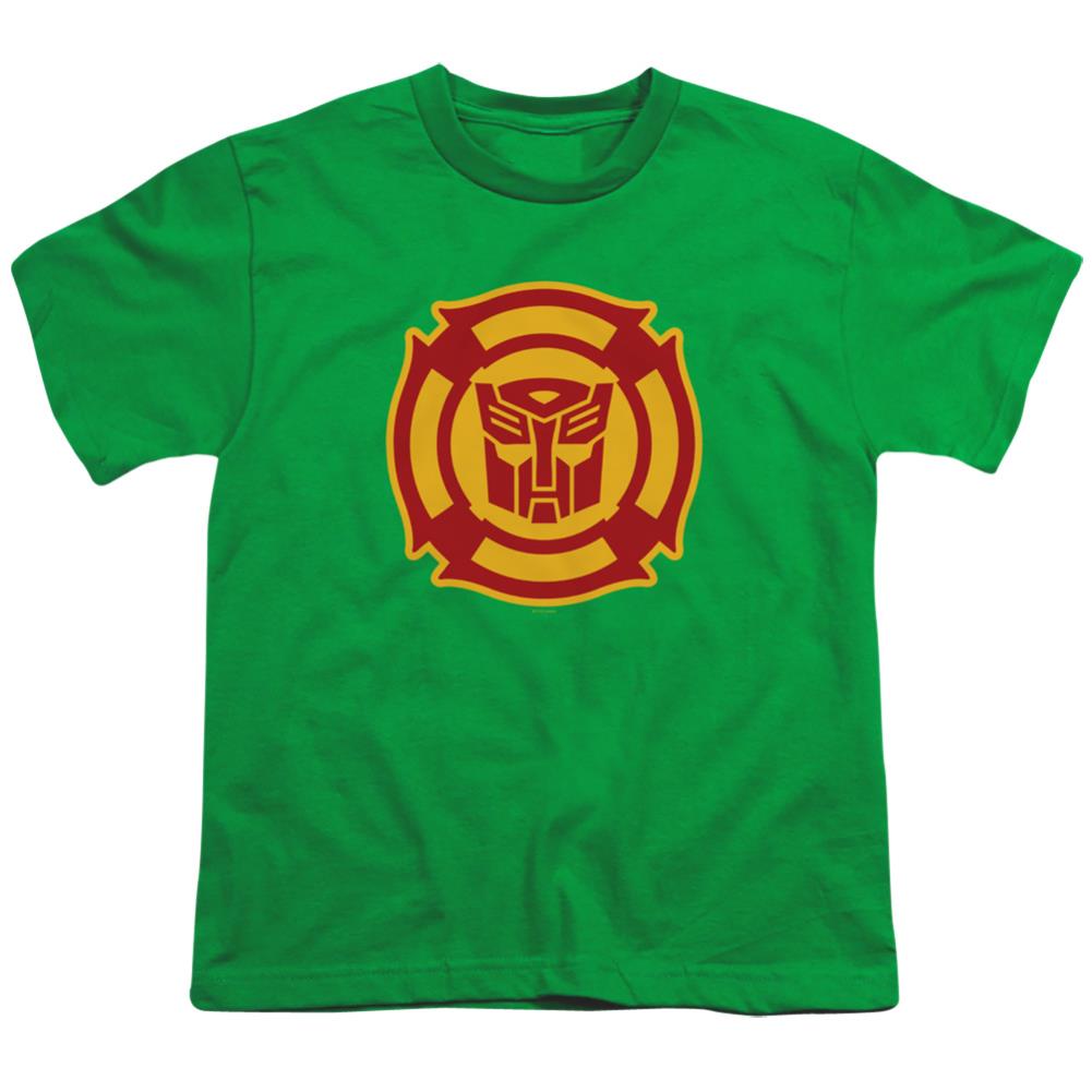 Transformers Rescue Bots Logo Youth 18/1 100% Cotton Short-Sleeve T-Shirt