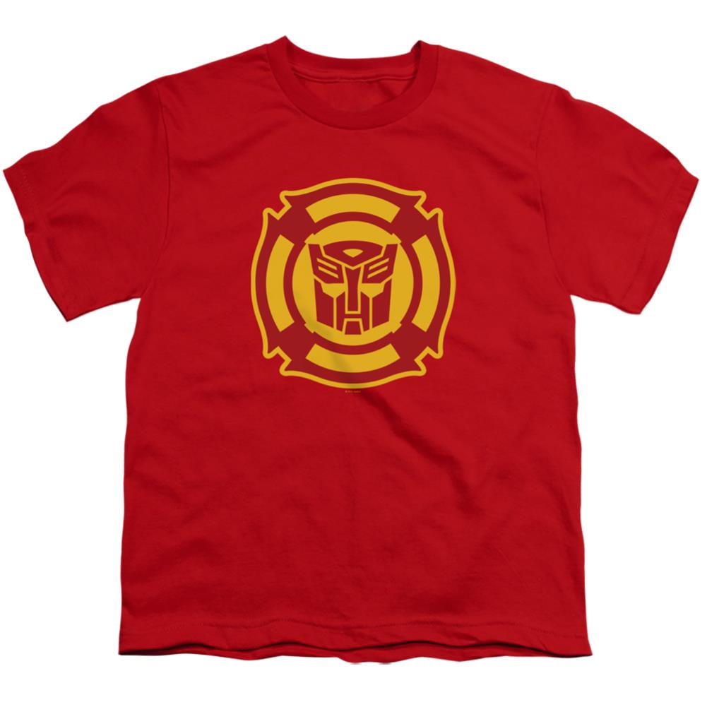 Transformers Rescue Bots Logo Youth 18/1 100% Cotton Short-Sleeve T-Shirt