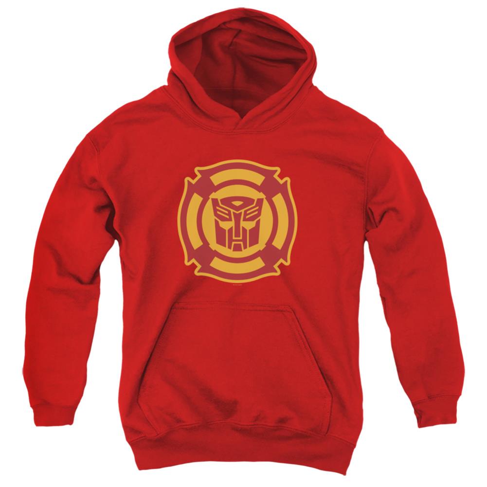 Transformers Rescue Bots Logo Youth Cotton Poly Pull-Over Hoodie