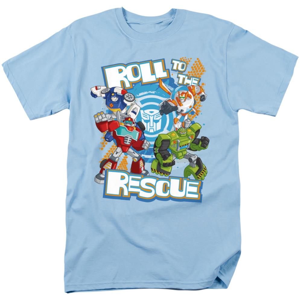 Transformers Roll To The Rescue Men's 18/1 Cotton Short-Sleeve T-Shirt