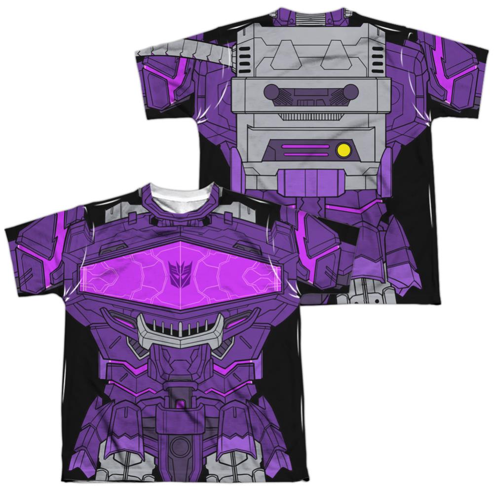 Transformers Shockwave Custome (Front/Back Print) Youth Regular Fit Poly Short-Sleeve T-Shirt