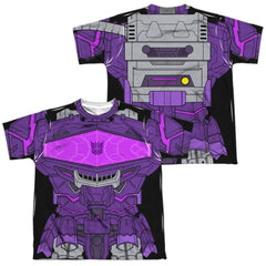 Transformers Shockwave Custome (Front/Back Print) Youth Regular Fit Poly Short-Sleeve T-Shirt