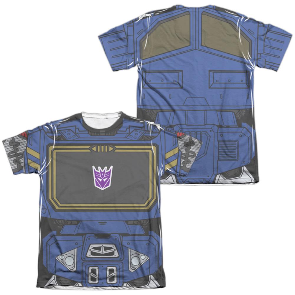 Transformers Soundwave Costume (Front/Back Print) Men's Regular Fit Poly Cotton Short-Sleeve T-Shirt