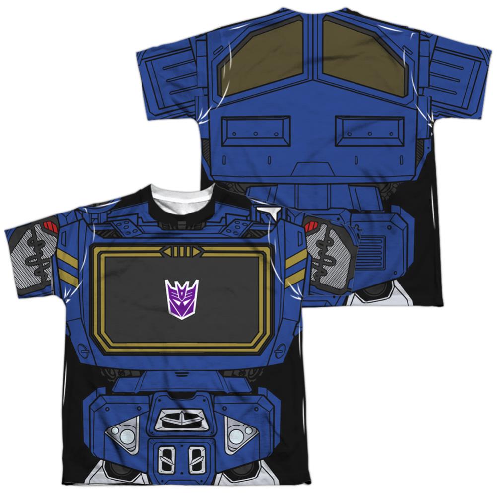 Transformers Soundwave Costume (Front/Back Print) Youth Regular Fit Poly Short-Sleeve T-Shirt