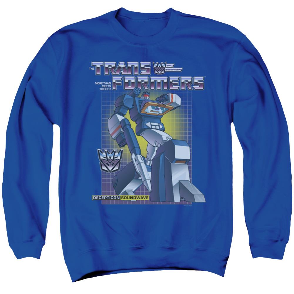 Transformers Soundwave Men's Crewneck 50 50 Poly Long-Sleeve T-Shirt