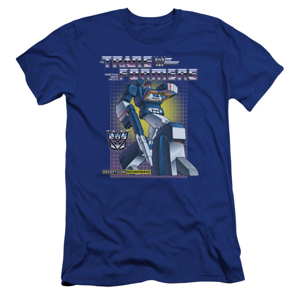 Transformers Soundwave Men's Ultra-Soft 30/1 Cotton Slim Short-Sleeve T-Shirt