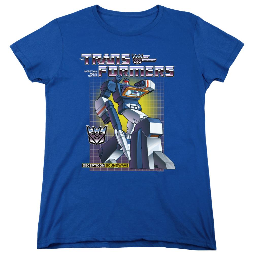 Transformers Soundwave Women's 18/1 Cotton Short-Sleeve T-Shirt