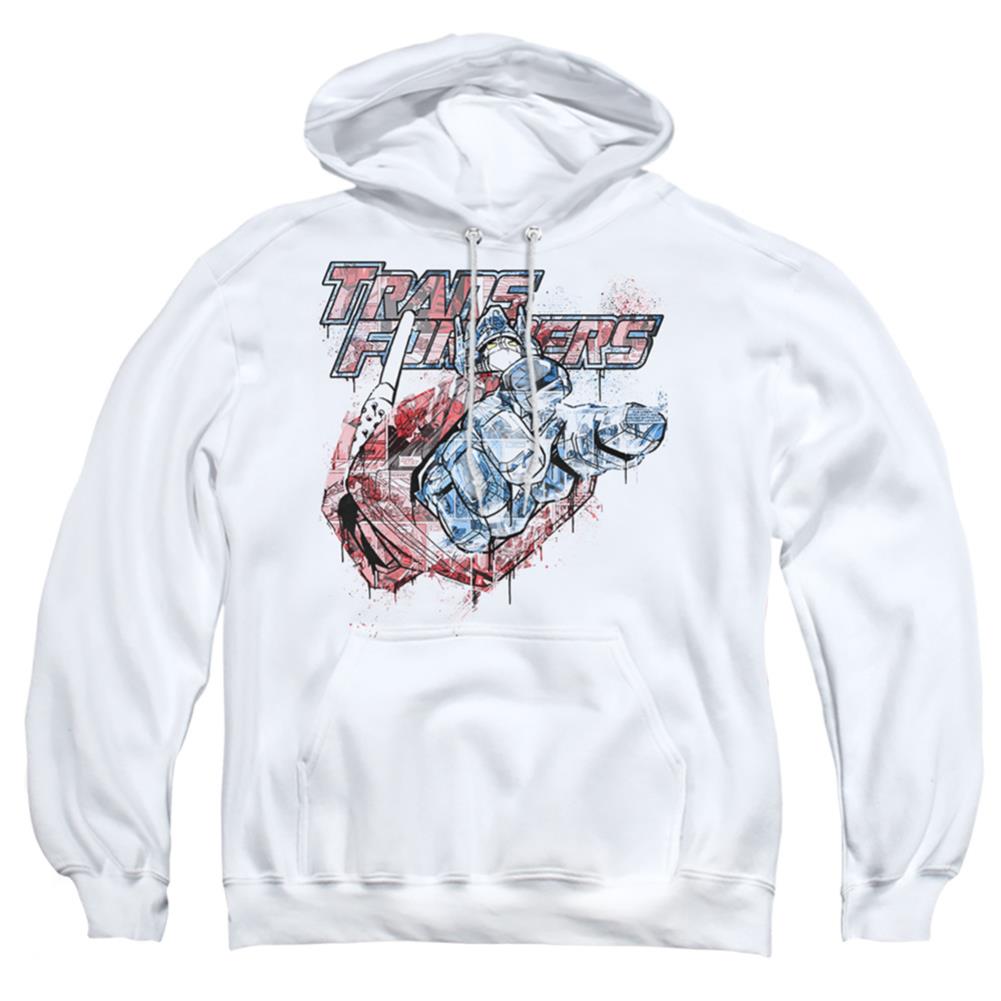 Transformers Spray Panels Men's Pull-Over 75 25 Poly Hoodie