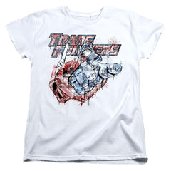 Transformers Spray Panels Women's 18/1 Cotton Short-Sleeve T-Shirt