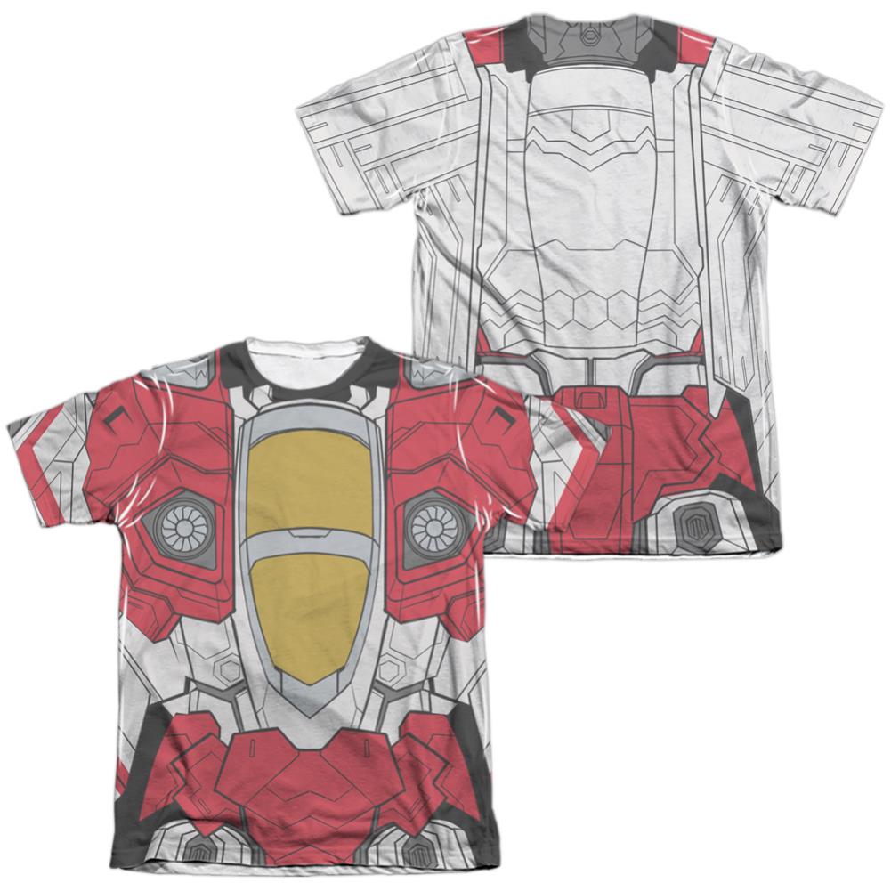 Transformers Starscream Costume (Front/Back Print) Men's Regular Fit Poly Cotton Short-Sleeve T-Shirt