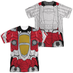 Transformers Starscream Costume (Front/Back Print) Men's Regular Fit Polyester Short-Sleeve T-Shirt