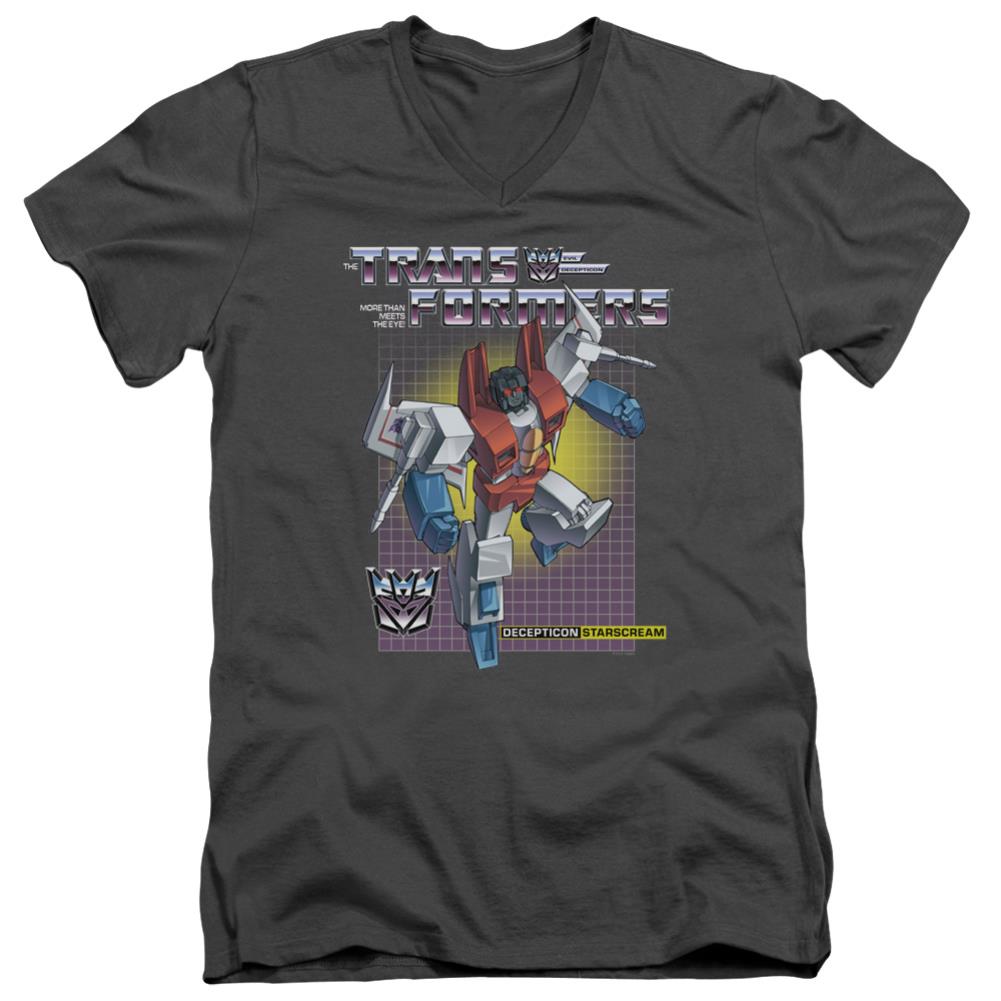 Transformers Starscream Men's 30/1 Cotton Slim V-Neck T-Shirt