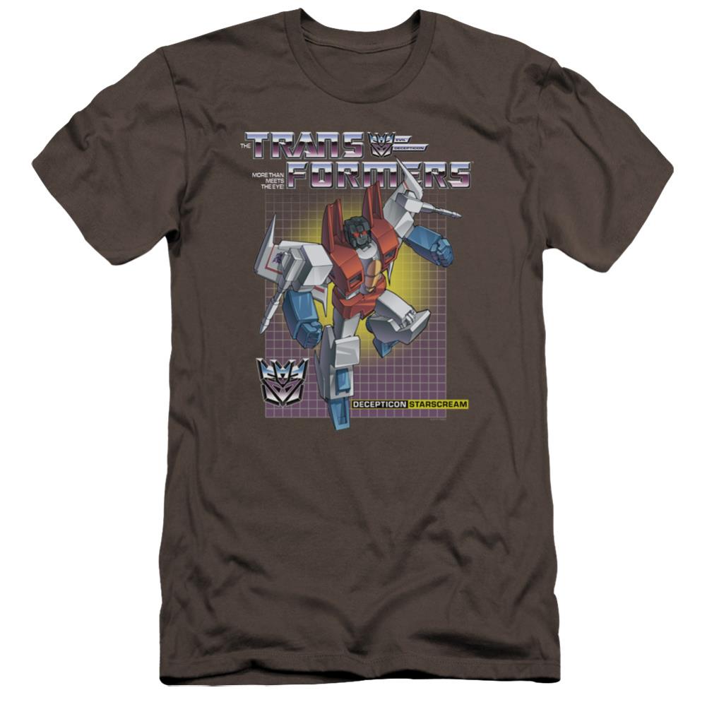 Transformers Starscream Men's Ultra-Soft 30/1 Cotton Slim Short-Sleeve T-Shirt