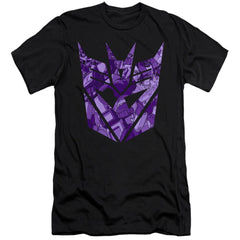 Transformers Tonal Decepticon Men's Ultra-Soft 30/1 Cotton Slim Short-Sleeve T-Shirt