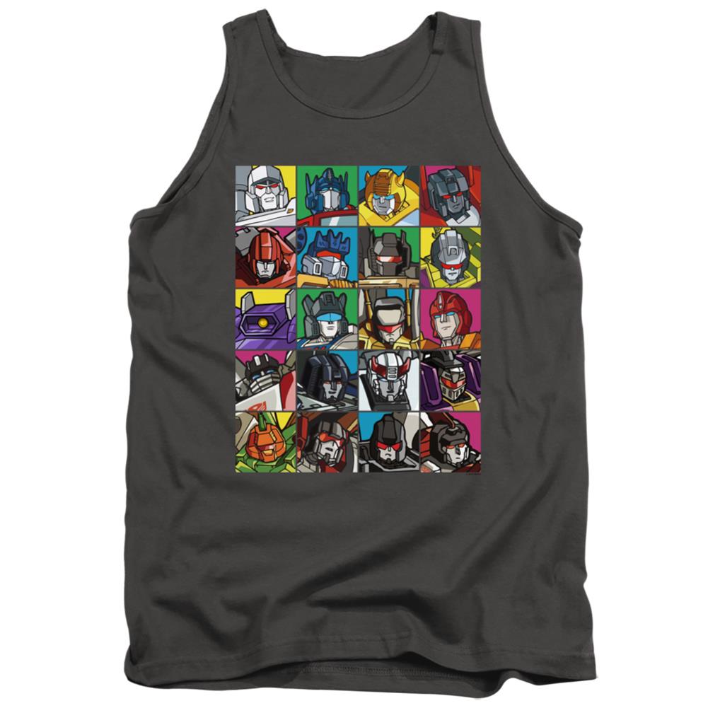 Transformers Transformer Squares Men's 18/1 Cotton Tank Top