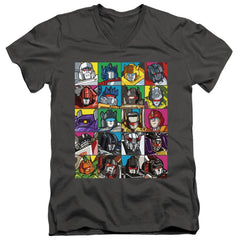 Transformers Transformer Squares Men's 30/1 Cotton Slim V-Neck T-Shirt