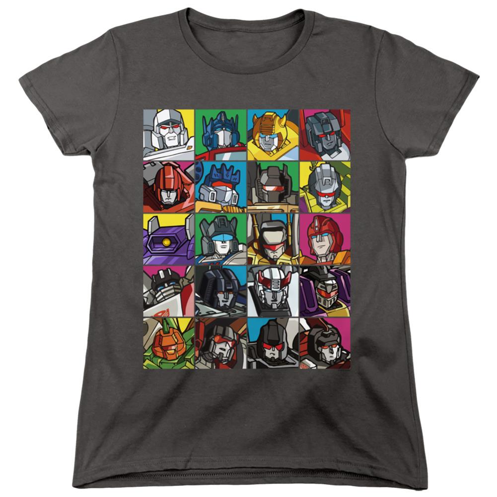 Transformers Transformer Squares Women's 18/1 Cotton Short-Sleeve T-Shirt