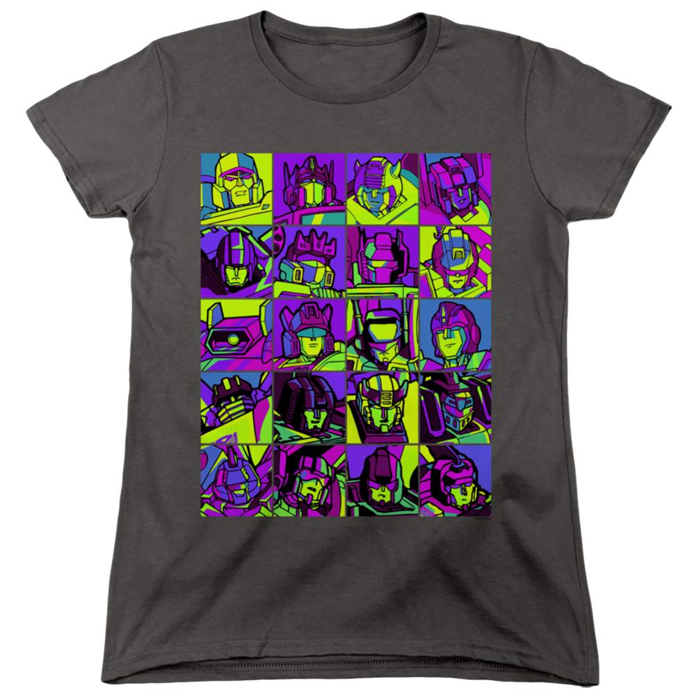 Transformers Transformer Squares Women's 18/1 Cotton Short-Sleeve T-Shirt