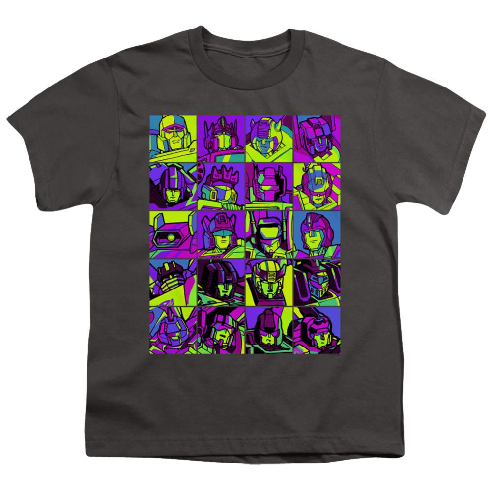Transformers Transformer Squares Youth 18/1 100% Cotton Short-Sleeve T-Shirt