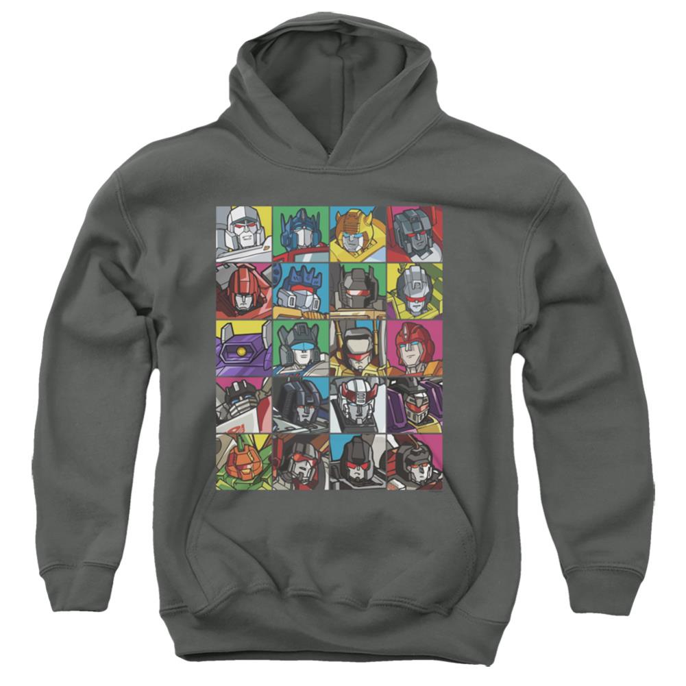 Transformers Transformer Squares Youth Cotton Poly Pull-Over Hoodie