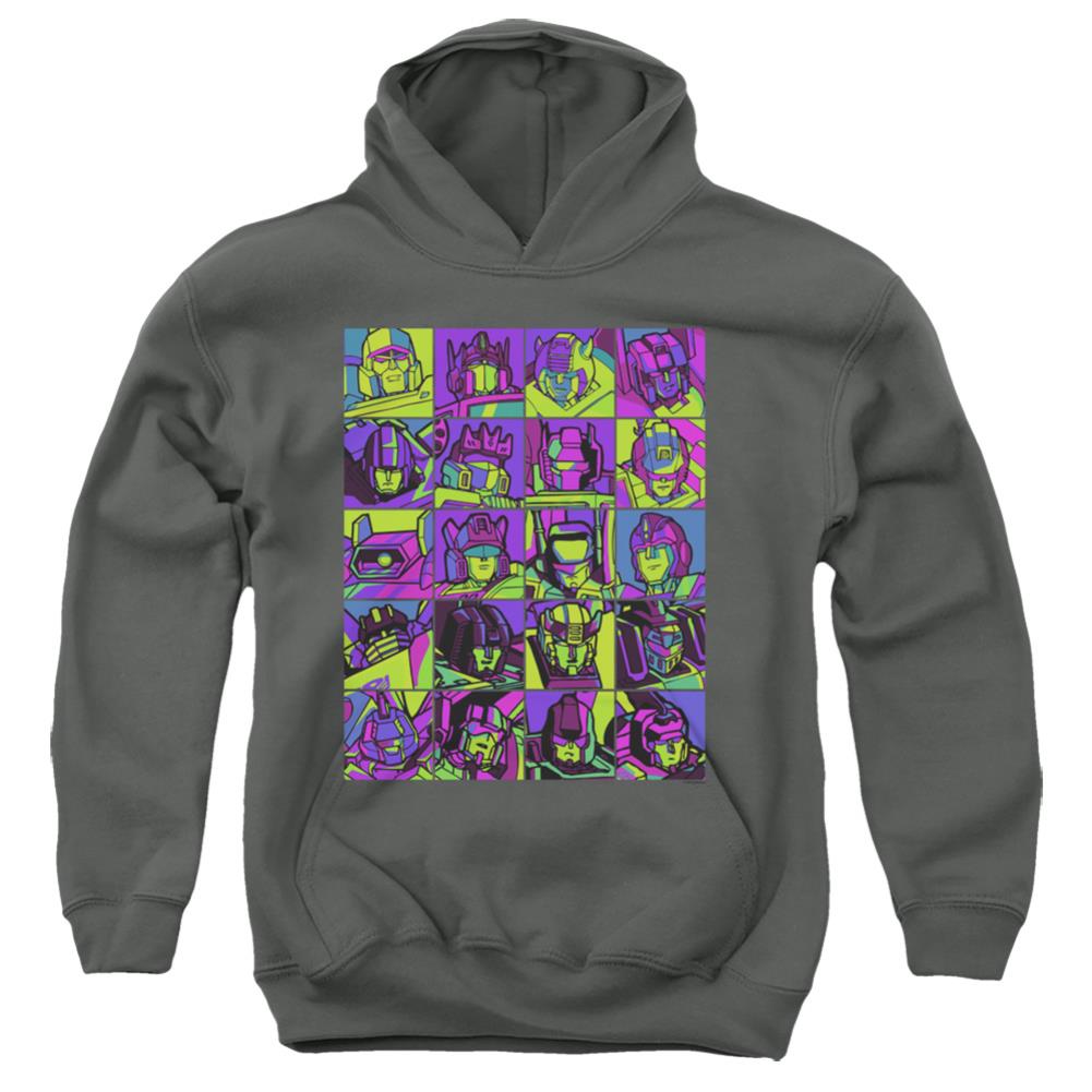 Transformers Transformer Squares Youth Cotton Poly Pull-Over Hoodie