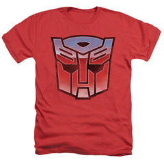 Transformers Vintage Autobot Logo Men's 30/1 Heather 60 40 Poly Short-Sleeve T-Shirt