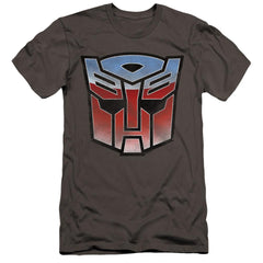 Transformers Vintage Autobot Logo Men's Ultra-Soft 30/1 Cotton Slim Short-Sleeve T-Shirt