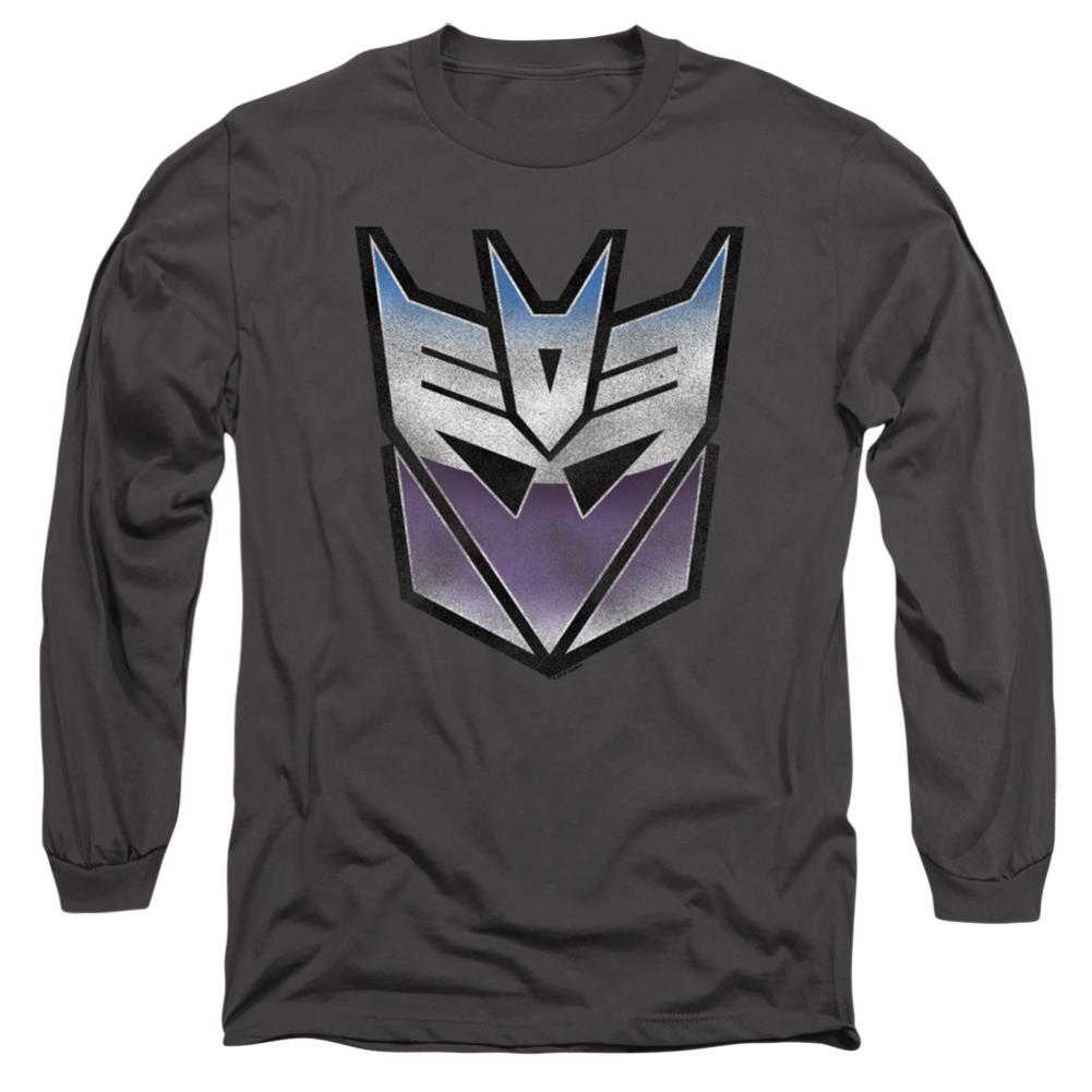 Transformers Vintage Decepticon Logo Men's 18/1 Cotton Long-Sleeve T-Shirt