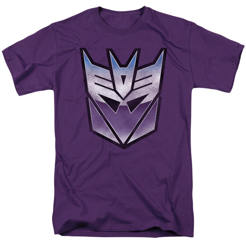 Transformers Vintage Decepticon Logo Men's 18/1 Cotton Short-Sleeve T-Shirt