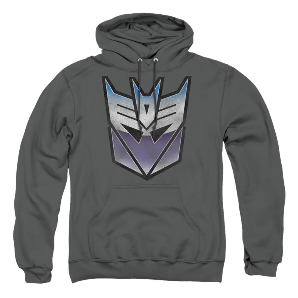 Transformers Vintage Decepticon Logo Men's Pull-Over 75 25 Poly Hoodie