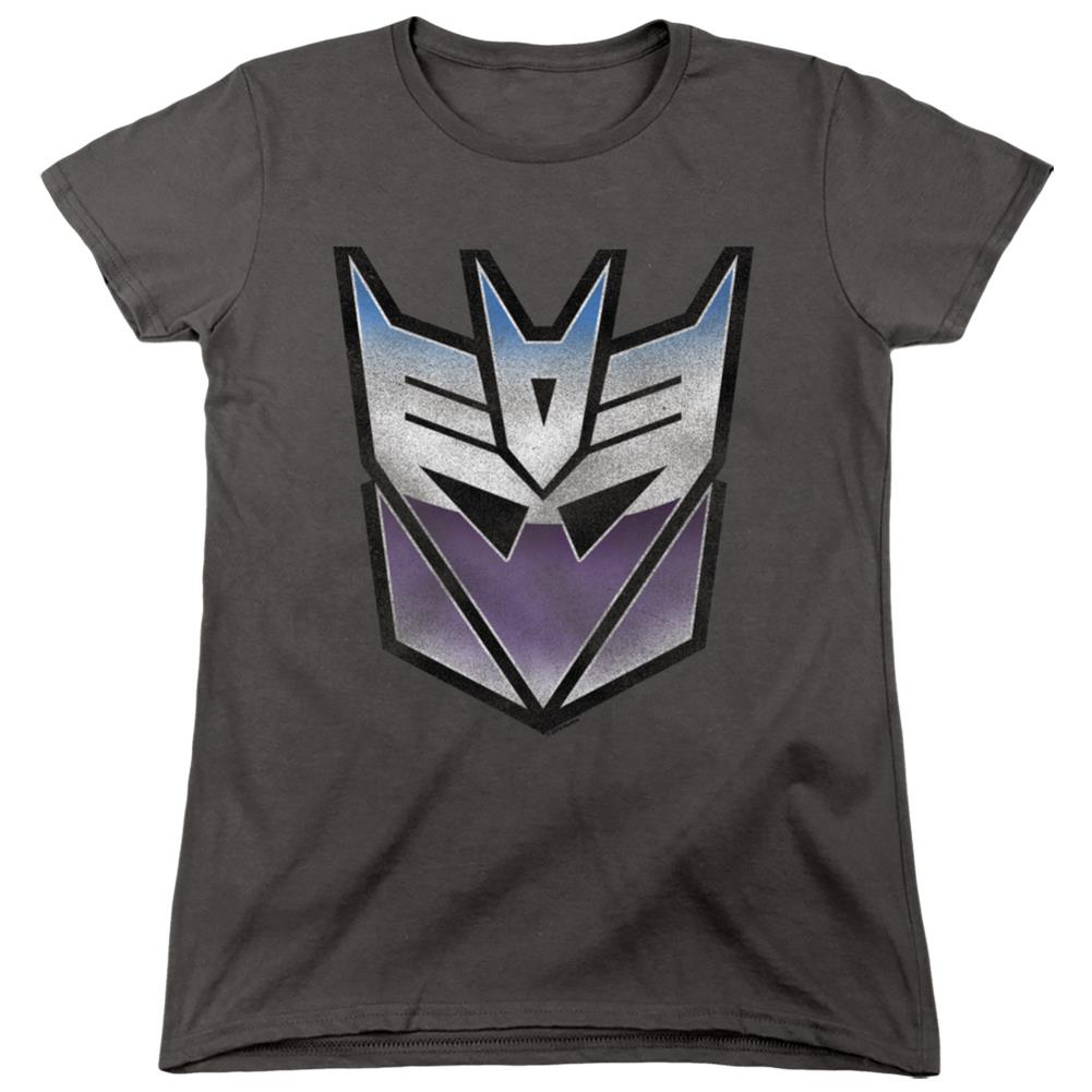 Transformers Vintage Decepticon Logo Women's 18/1 Cotton Short-Sleeve T-Shirt