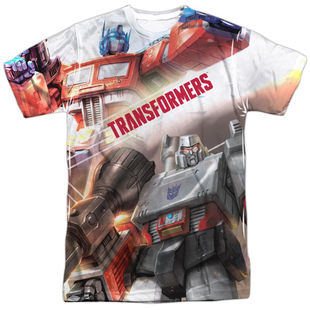 Transformers Warriors Of Cybertron Men's Regular Fit Polyester Short-Sleeve T-Shirt