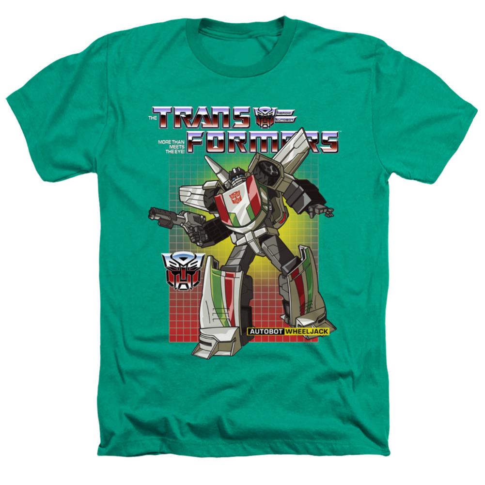 Transformers Wheeljack Men's 30/1 Heather 60 40 Poly Short-Sleeve T-Shirt