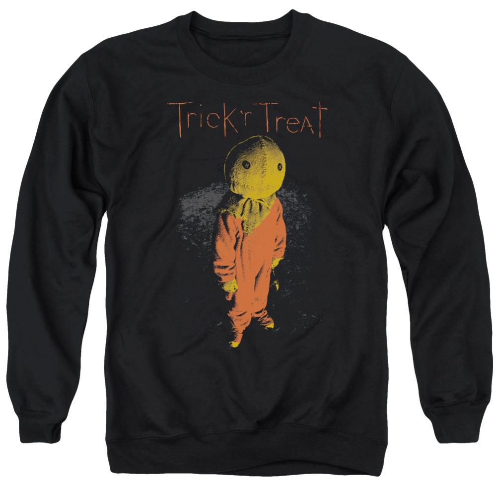 Trick R Treat Leaves Men's Crewneck 50 50 Poly Long-Sleeve T-Shirt