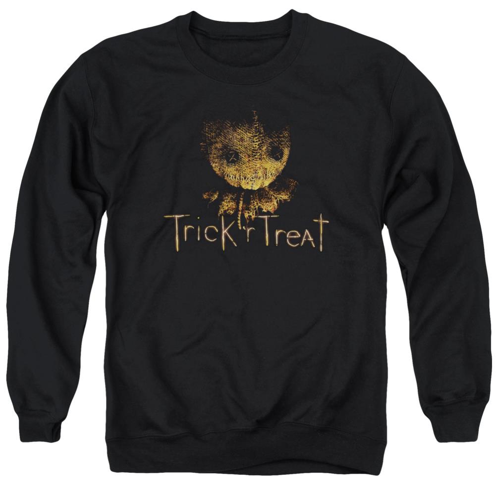 Trick R Treat Logo Men's Crewneck 50 50 Poly Long-Sleeve T-Shirt