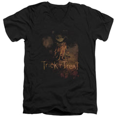 Trick R Treat Movie Poster Men's 30/1 Cotton Slim V-Neck T-Shirt